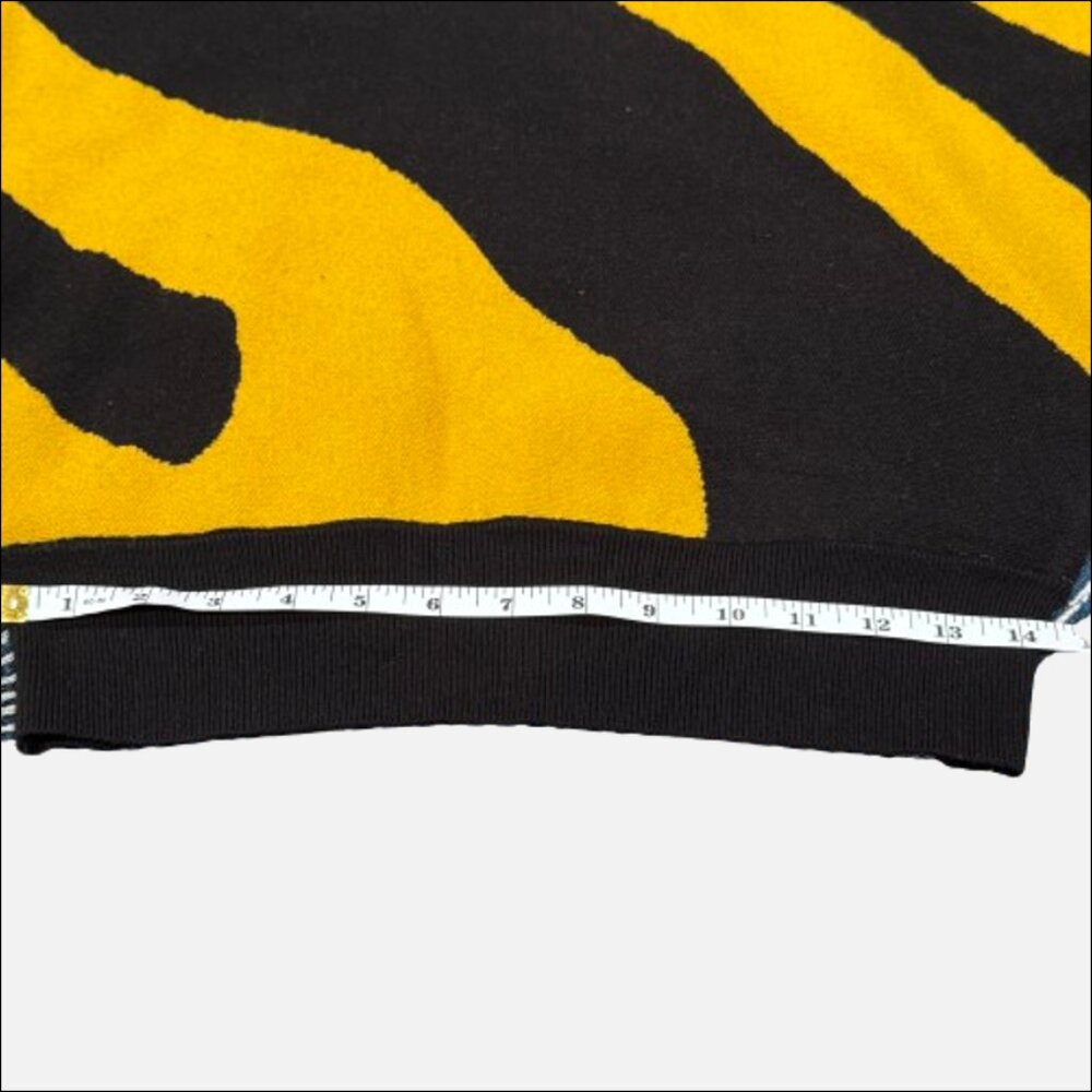 Philosophy Tiger Dolman Sleeve Sweater Black Yellow (Size S) - Picture 5 of 9